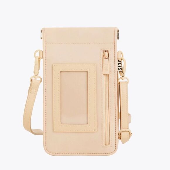 BEIS The ID Crossbody bag in beige travel passport gameday wallet purse - Picture 1 of 5